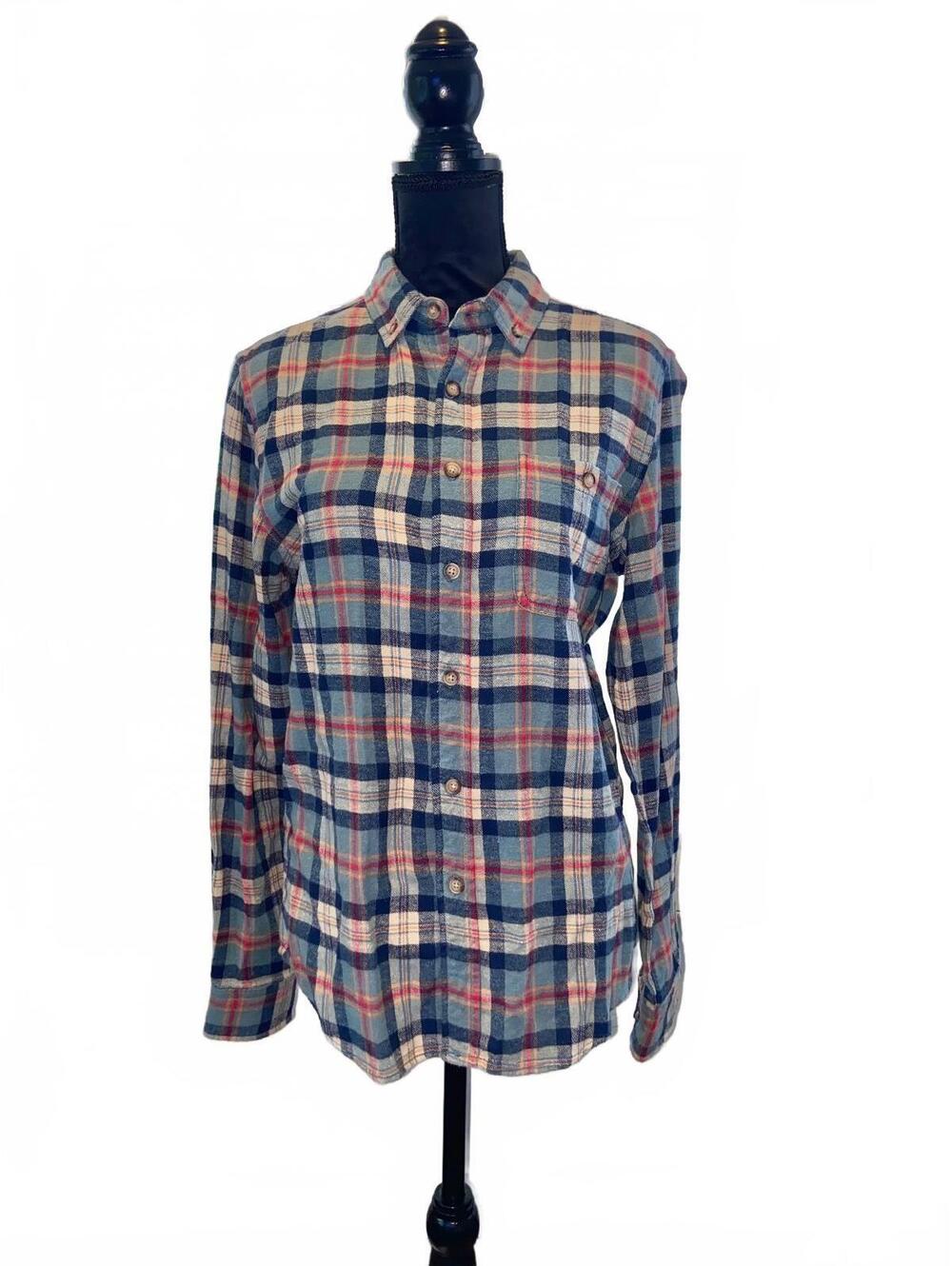 Denim & Flower Ricky Singh Plaid Button-Up Shirt Size M